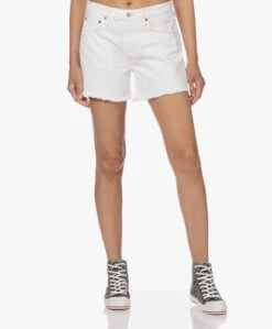 Agolde Parker Denim Short - Wit