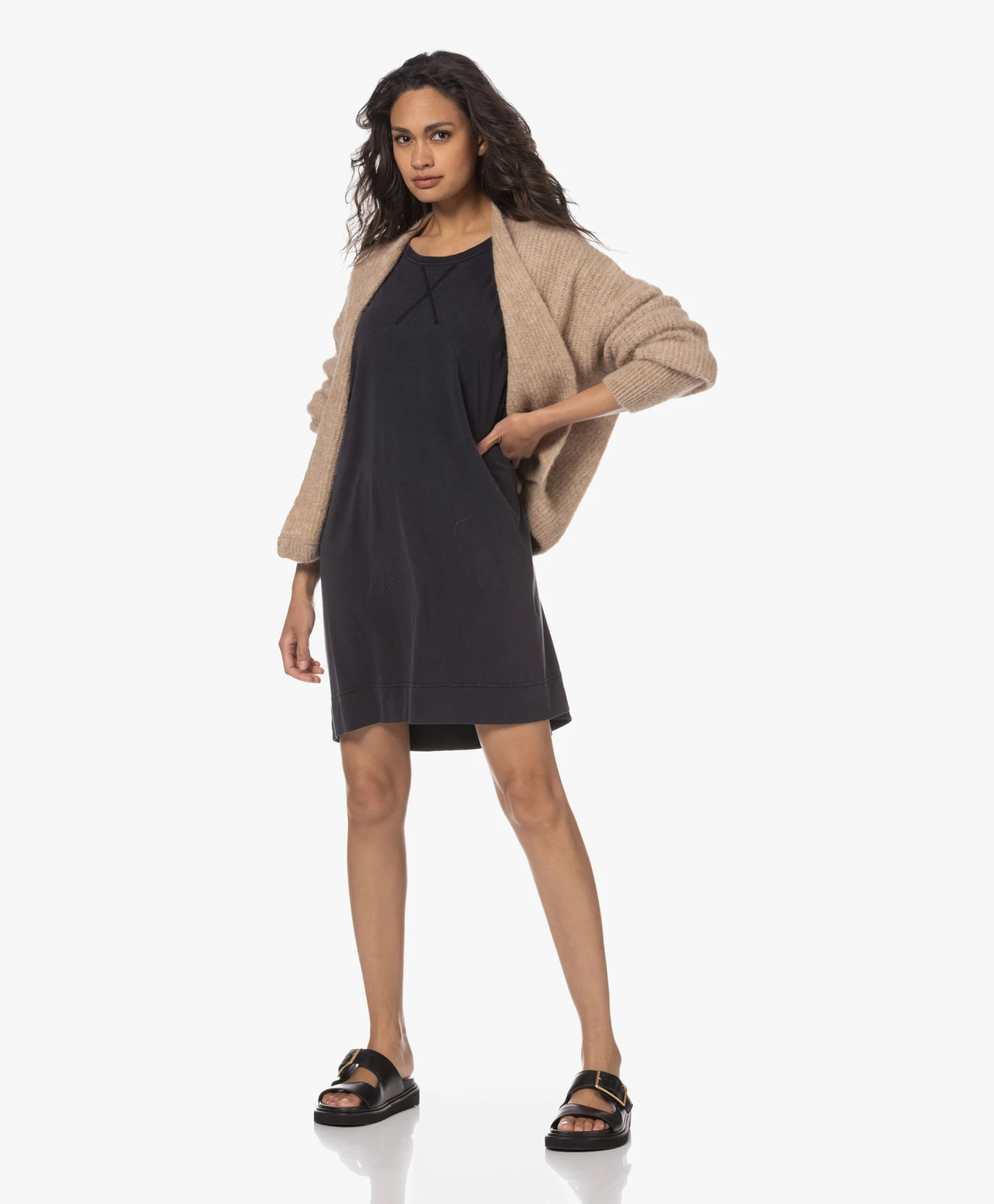 American Vintage Tukybay Lyocellmix T-Shirt Jurk - Vintage Carbon 13 American Vintage Tukybay Lyocellmix T-Shirt Jurk - Vintage Carbon - Afbeelding 13