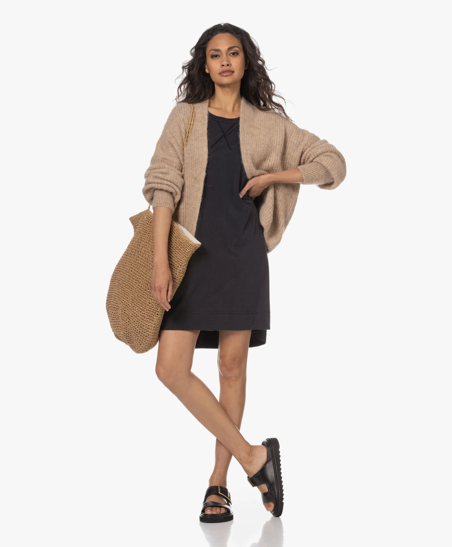 American Vintage Tukybay Lyocellmix T-Shirt Jurk - Vintage Carbon 2 American Vintage Tukybay Lyocellmix T-Shirt Jurk - Vintage Carbon - Afbeelding 2