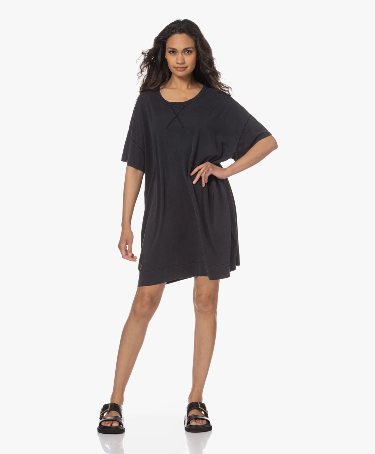 American Vintage Tukybay Lyocellmix T-Shirt Jurk - Vintage Carbon 10 American Vintage Tukybay Lyocellmix T-Shirt Jurk - Vintage Carbon - Afbeelding 10