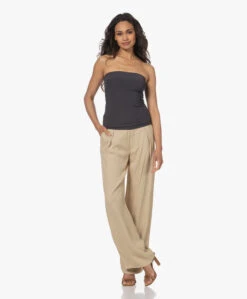 Japantky Bumpy Strapless Travel Jersey Top - Donkergrijs -Mode Kleding 230424 b29cfe08 5939 436e a8e0 9436db46856e