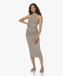 James Perse Cut Away Jersey Tank Jurk - Silt Pigment -Mode Kleding 230424 b4b3b41d cc6d 4d53 8ca4 79c333341e5b