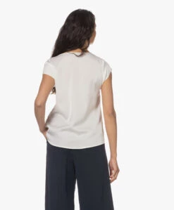 Repeat Zijden Blouse Met Kapmouwen - Crème -Mode Kleding 230424 f37ca7d6 a884 45b9 aa7c d85c62f6631c