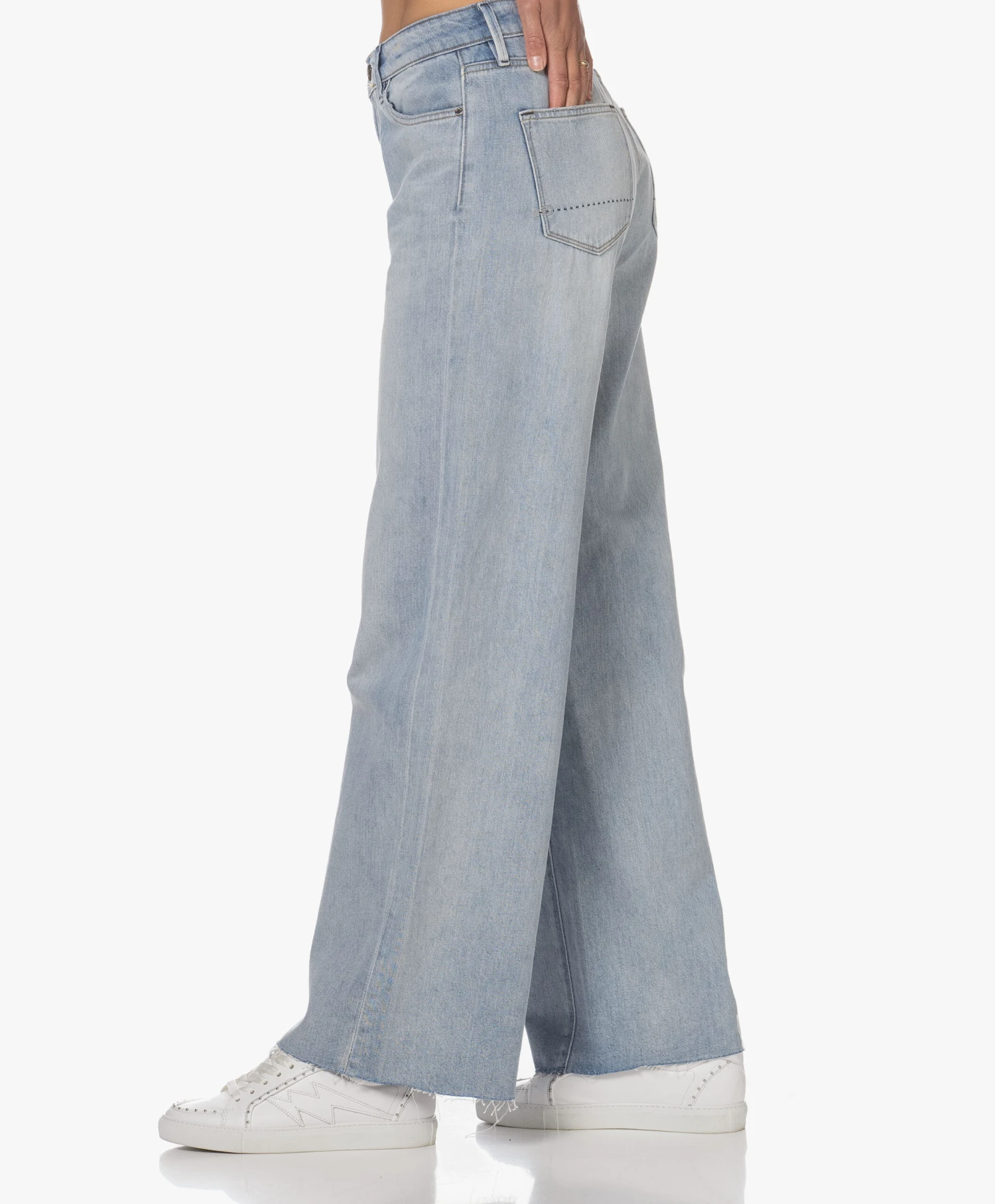 Denham Keira Ripped Wijde Pijpen Jeans - Lichtblauw 7 Denham Keira Ripped Wijde Pijpen Jeans - Lichtblauw - Afbeelding 7