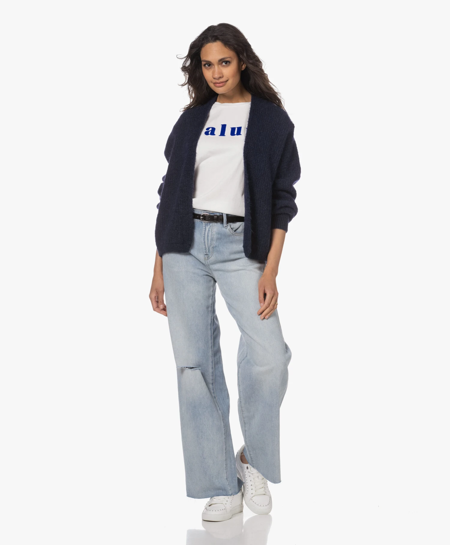 Denham Keira Ripped Wijde Pijpen Jeans - Lichtblauw 12 Denham Keira Ripped Wijde Pijpen Jeans - Lichtblauw - Afbeelding 12