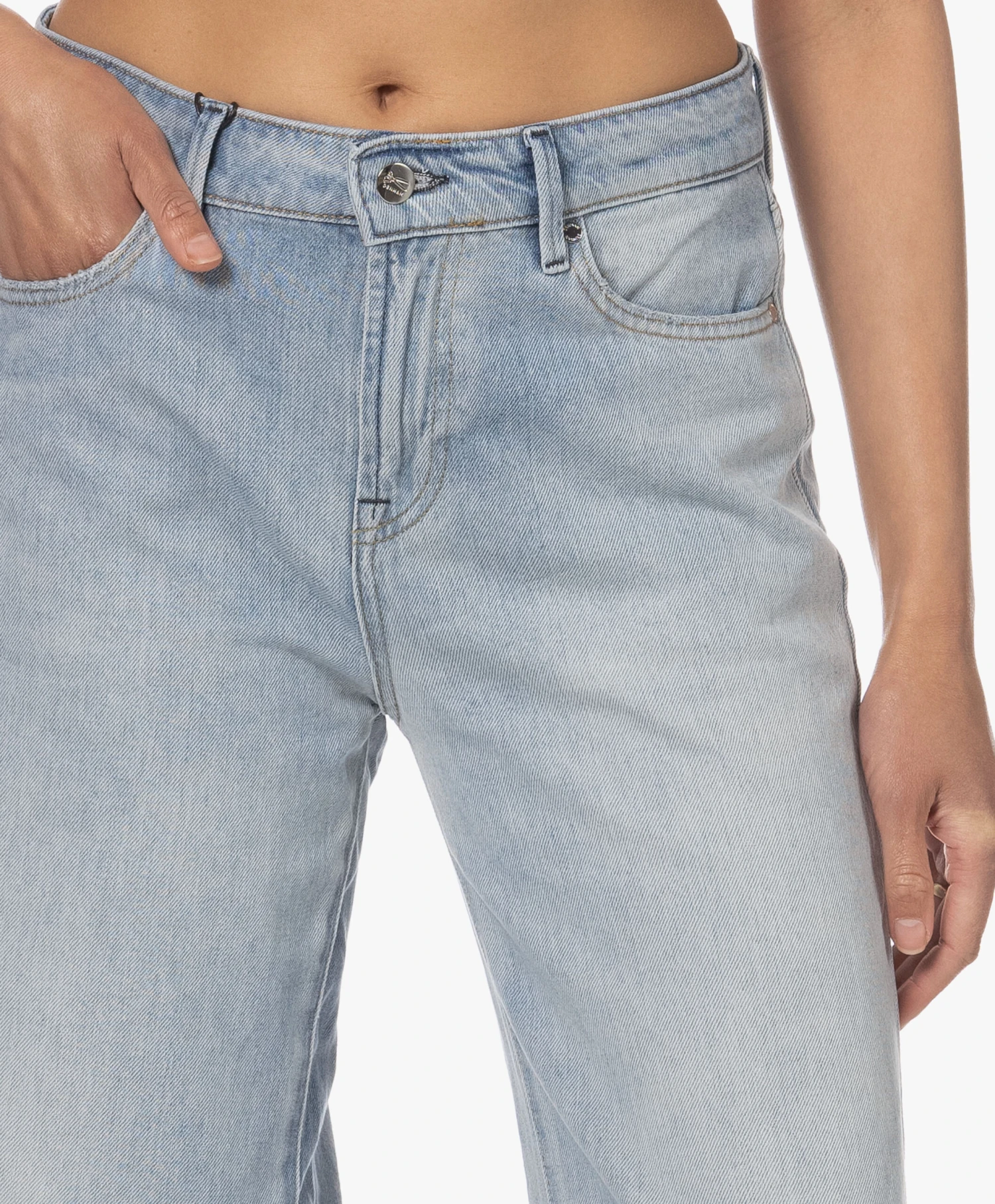 Denham Keira Ripped Wijde Pijpen Jeans - Lichtblauw 10 Denham Keira Ripped Wijde Pijpen Jeans - Lichtblauw - Afbeelding 10