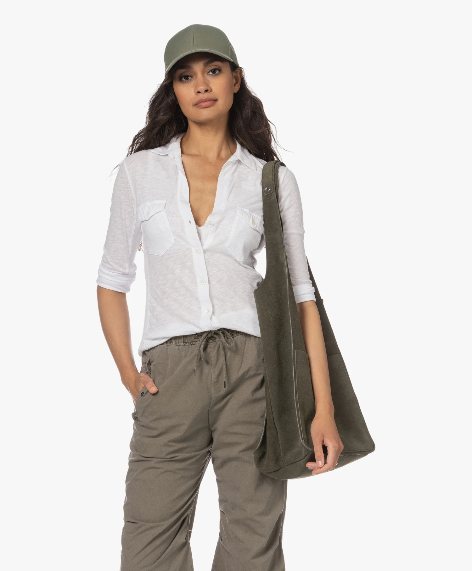 Varsity Headwear Katoenen Pet - Sage Green 2 Varsity Headwear Katoenen Pet - Sage Green - Afbeelding 2