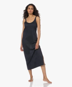 Hanro Katoen-Modal Jersey Nachthemd - Midnight -Mode Kleding 230501 68929963 64fa 4f08 a980 099aa9bf4189