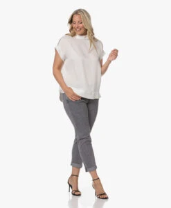 By Malene Birger Candillon Zijden Blousetop - Soft White -Mode Kleding 230502 329904fe e830 4f77 87da 22ba2becb663