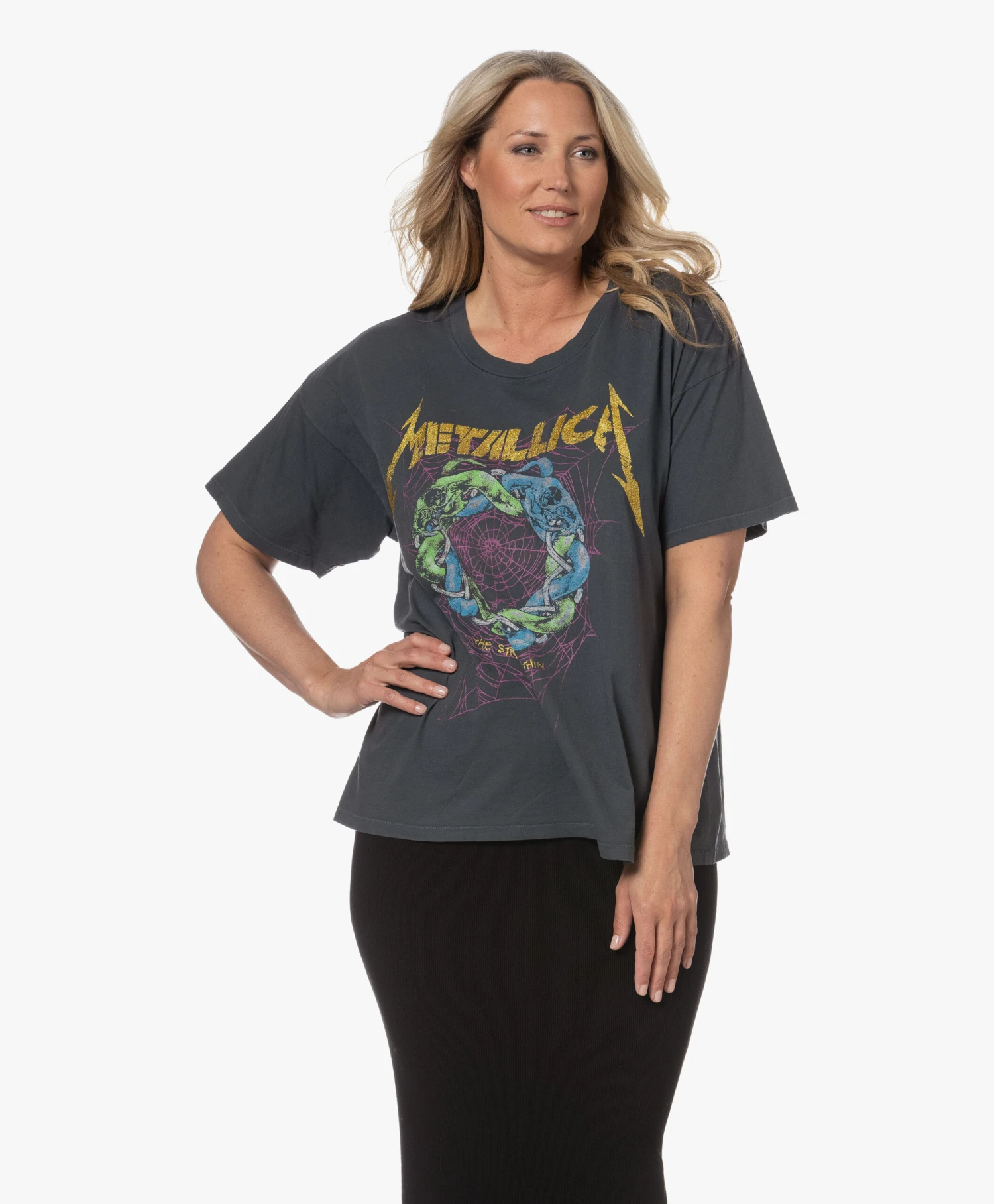 Daydreamer Metallica The Struggle Within Merch T-Shirt - Vintage Black 11 Daydreamer Metallica The Struggle Within Merch T-Shirt - Vintage Black - Afbeelding 11