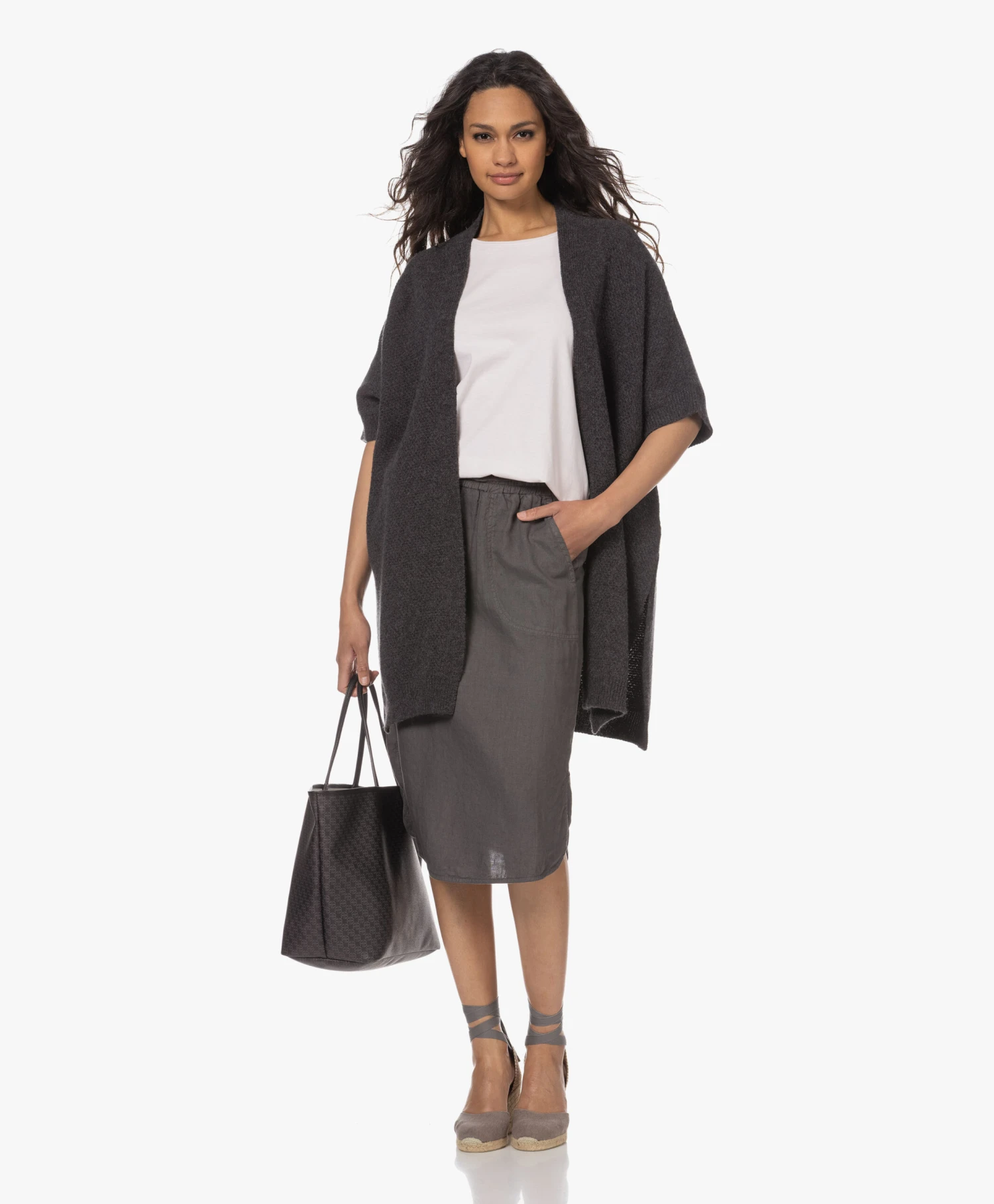 Castañer Carina 10Cm Canvas Sleehak Espadrilles - Plomo 2 Castañer Carina 10Cm Canvas Sleehak Espadrilles - Plomo - Afbeelding 2