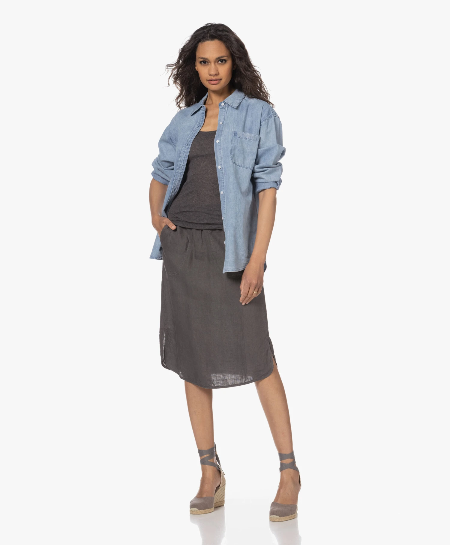 Castañer Carina 10Cm Canvas Sleehak Espadrilles - Plomo 11 Castañer Carina 10Cm Canvas Sleehak Espadrilles - Plomo - Afbeelding 11