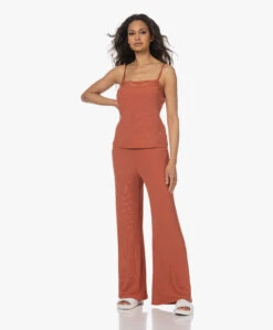 Calvin Klein Modal Rib Jersey Loose-Fit Broek - Copper -Mode Kleding 230504 f81416f7 86dd 4f04 992f 68adbd01deb6