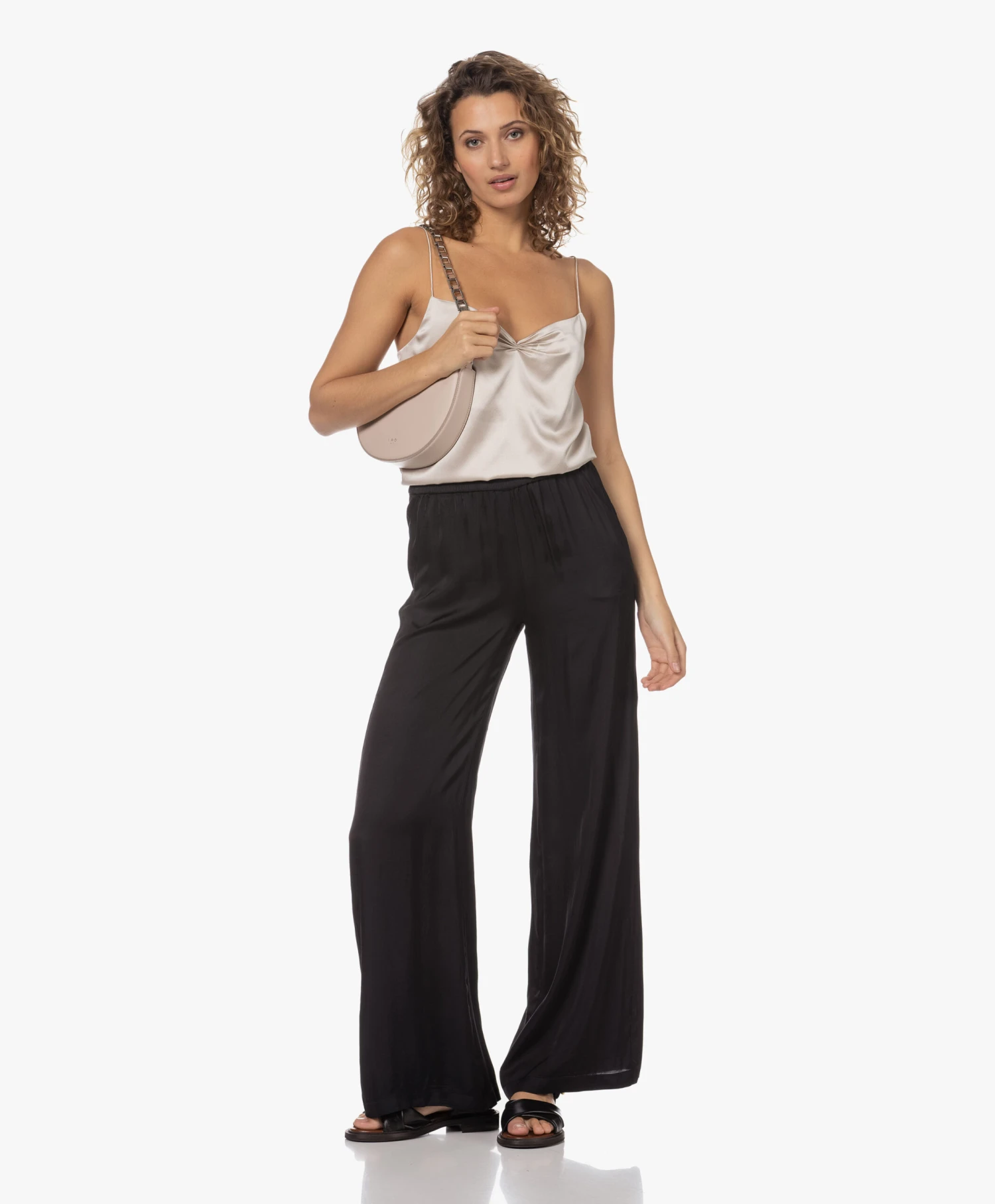 See By Chloé Lyna Kalfsleren Sandalen - Zwart 10 See By Chloé Lyna Kalfsleren Sandalen - Zwart - Afbeelding 10