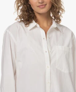 Rails Arlo Tencelmix Poplin Overhemdblouse - Wit -Mode Kleding 230508 32c7f937 948e 4b97 99f6 1d0fe9ac5b54