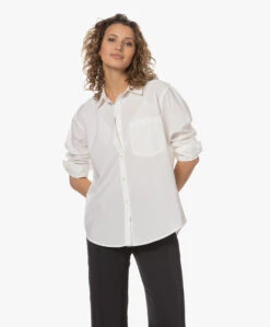 Rails Arlo Tencelmix Poplin Overhemdblouse - Wit