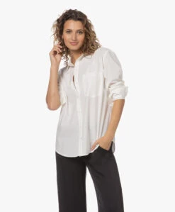 Rails Arlo Tencelmix Poplin Overhemdblouse - Wit -Mode Kleding 230508 c0b73eeb a6d7 428f b466 b2521ed03a47