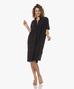 Japantky Niko Knielange Travel Jersey Jurk - Diepzwart -Mode Kleding 230510 0b0e8020 4a50 4365 9fc8 380c4479db42