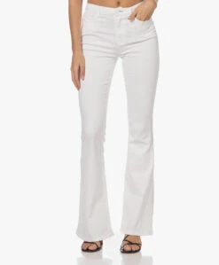 Denham Jane High-Rise Flared Jeans - Wit