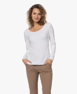 Japantky Tiyo Reversible Jersey Longsleeve - Wit