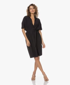 Japantky Niko Knielange Travel Jersey Jurk - Diepzwart -Mode Kleding 230510 9506068a dd84 45e3 b84d 73cef5c51370