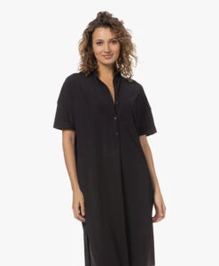 Japantky Niko Knielange Travel Jersey Jurk - Diepzwart -Mode Kleding 230510 a77f331b 30a9 4f9a 9834 553fd6e8129c