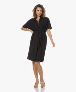 Japantky Niko Knielange Travel Jersey Jurk - Diepzwart -Mode Kleding 230510 dd226579 89a1 432b 96a2 95bbd18faa33