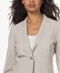 Lasalle Italiaanse Tech Jersey Blazer - Natural -Mode Kleding 230516 1f9dd35c 82f1 4ddf b0fa d8f8e7741267