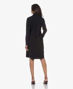 Lasalle Travel Jersey Knielange Tuniekjurk - Zwart -Mode Kleding 230516 5f636843 cdab 4f3a ad2c 8a3384745e01