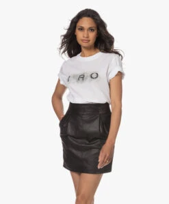 Iro Marcella Korte Mouwen Logo T-Shirt - Wit