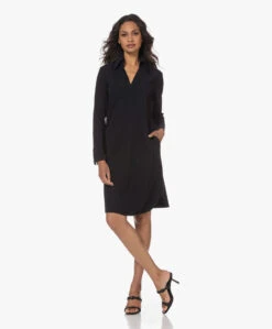 Lasalle Travel Jersey Knielange Tuniekjurk - Zwart -Mode Kleding 230516 b4cfa711 d3f1 4cff b4f5 39135712390f