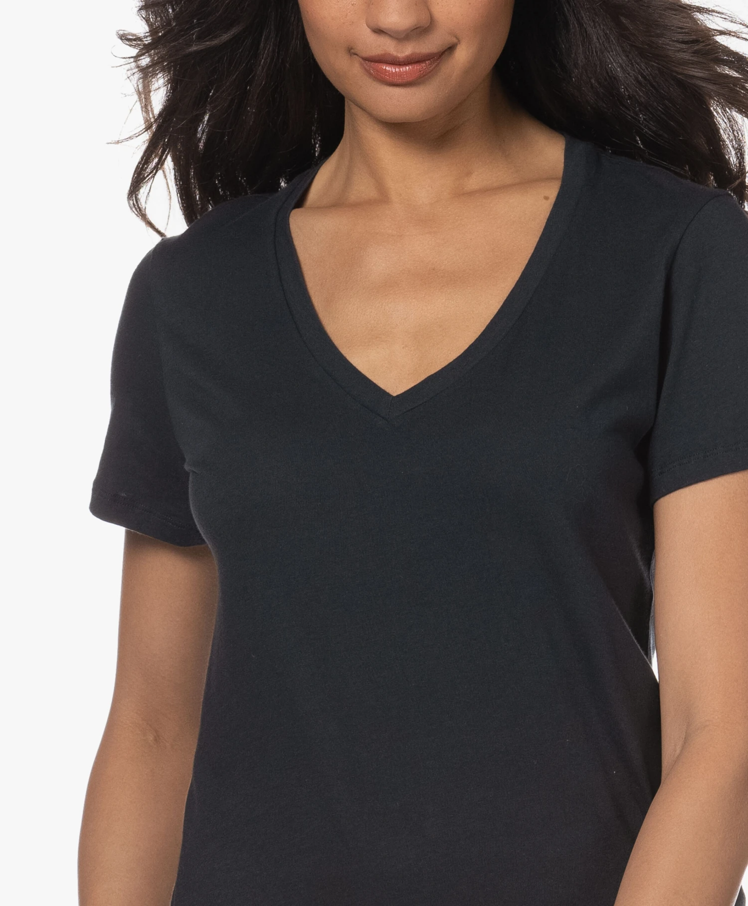 Majestic Filatures Silk Touch Katoenen V-Hals T-Shirt - Marine 7 Majestic Filatures Silk Touch Katoenen V-Hals T-Shirt - Marine - Afbeelding 7