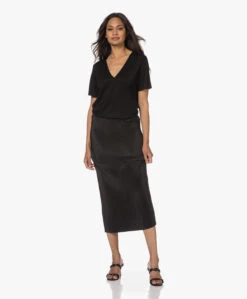 By Malene Birger Velmas Plissé Midi Rok - Zwart -Mode Kleding 230517 0145a25d 1a75 4ec8 bc7c bdae1c3d0fb9