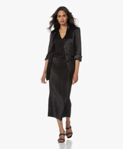By Malene Birger Velmas Plissé Midi Rok - Zwart -Mode Kleding 230517 88891679 3a41 47cd af36 f11e58f559ab