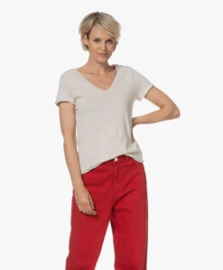 American Vintage Sonoma Slub Jersey T-Shirt - Polar Melange -Mode Kleding 230523 0a89a224 c0f2 4b41 aa45 1fd2fb63dc25