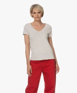 American Vintage Sonoma Slub Jersey T-Shirt - Polar Melange