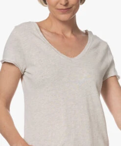 American Vintage Sonoma Slub Jersey T-Shirt - Polar Melange -Mode Kleding 230523 3dd03bd9 9aac 42e6 ae60 e43b8d22e07a