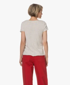 American Vintage Sonoma Slub Jersey T-Shirt - Polar Melange -Mode Kleding 230523 89a95116 a777 4636 bf6c f695249544ff