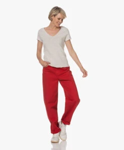 American Vintage Sonoma Slub Jersey T-Shirt - Polar Melange -Mode Kleding 230523 942dd55d 6064 4c4d acb7 411b6a485c3f