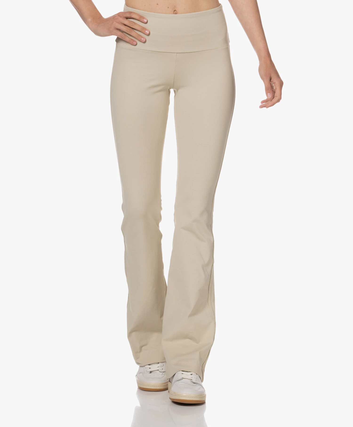 Deblon Sports Celine Flared Legging - Latte 1 Deblon Sports Celine Flared Legging - Latte