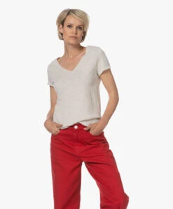 American Vintage Sonoma Slub Jersey T-Shirt - Polar Melange -Mode Kleding 230523 d749bdc3 66d7 4cb8 b289 7b5f80620888