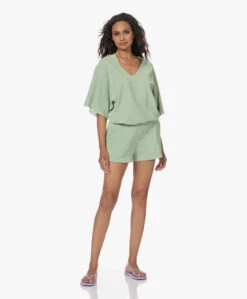 Speezys Amsterdam Badstof Jersey Kaftan Top - Smoke Green -Mode Kleding 230524 04d8703a 980a 462a a95d c63b6ccf8ced
