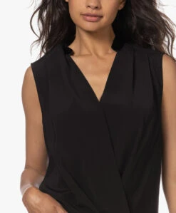 Rag & Bone Meredith Mouwloze Overslag Blouse - Zwart -Mode Kleding 230524 057fe4bb b658 4fe1 a331 78e11da6487d