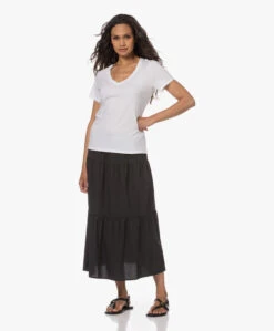 Rails Mary Poplin Midi Strokenrok - Zwart -Mode Kleding 230524 160006ab a6b1 44e7 a36f 268b4e2ff9d8