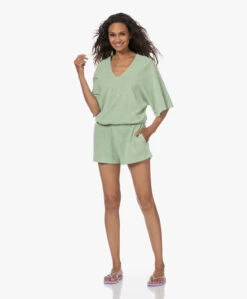 Speezys Amsterdam Badstof Jersey Kaftan Top - Smoke Green -Mode Kleding 230524 207ae146 cb1e 4015 8862 d447b7a705d7