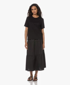 Rails Mary Poplin Midi Strokenrok - Zwart -Mode Kleding 230524 3797ee4f 7433 4da3 894c c67bd24a15c0