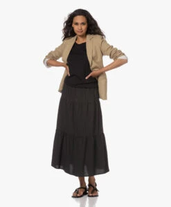 Rails Mary Poplin Midi Strokenrok - Zwart -Mode Kleding 230524 4d53b182 cf8a 4f62 9294 7d248df407b3