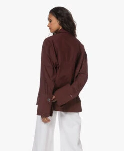 Róhe Poplin Overhemd Met Dubbele Manchetten - Mulberry -Mode Kleding 230524 7aa985e2 9bcc 4f6c ae56 a804a627b971