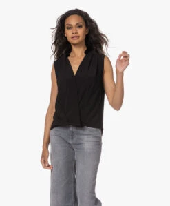 Rag & Bone Meredith Mouwloze Overslag Blouse - Zwart -Mode Kleding 230524 7c2a79eb 61f8 4e96 9ae8 ebab133051d3