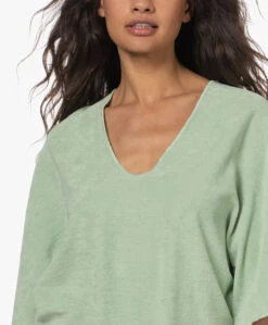 Speezys Amsterdam Badstof Jersey Kaftan Top - Smoke Green -Mode Kleding 230524 7fdb613b 6a02 4c60 ab8d ad21322772f4